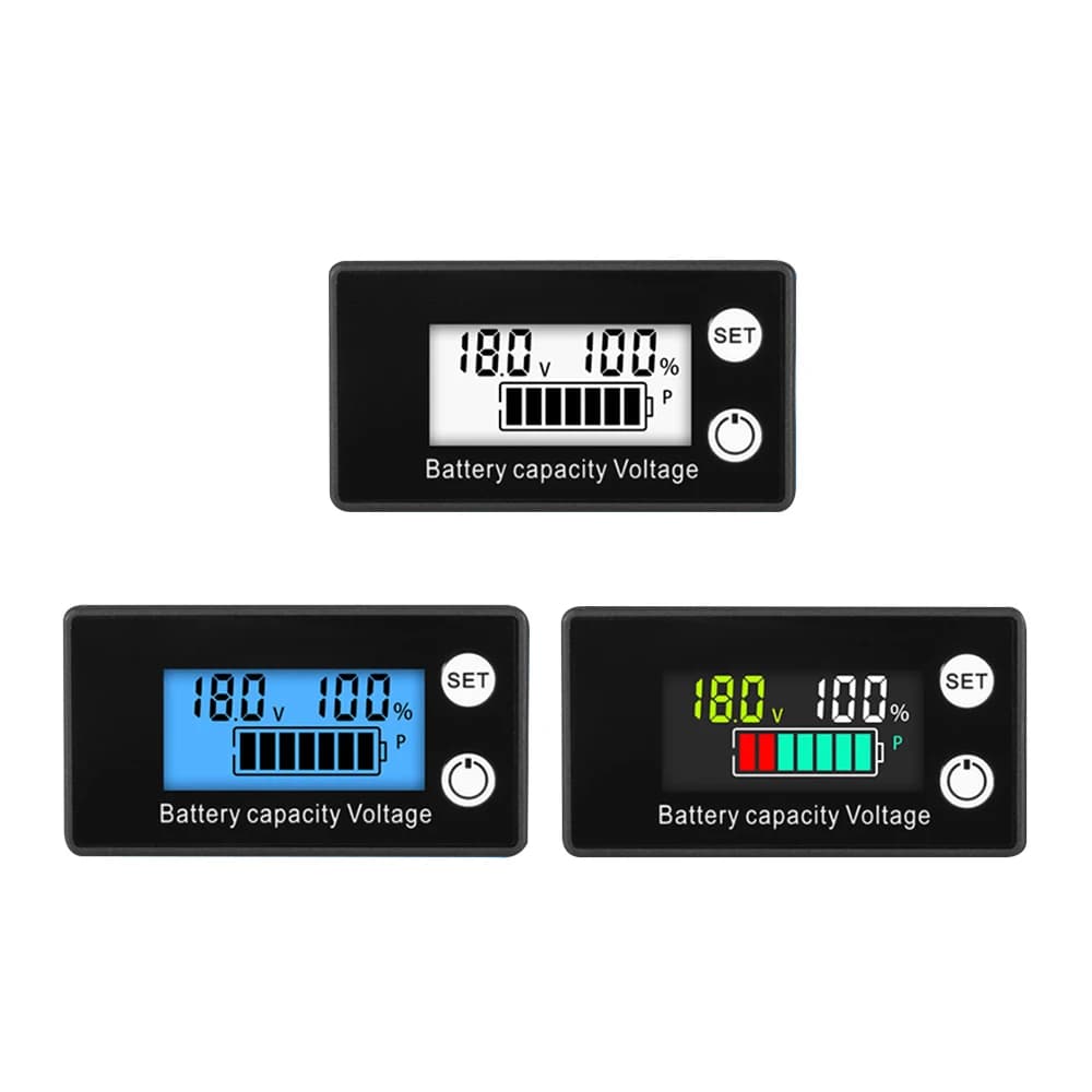 6133A DC 8V-100V Battery Capacity Indicator Lead Lithium Acid LiFePO4 Auto Moto Voltmeter Voltage Indicator 12V 24V 48V 72V