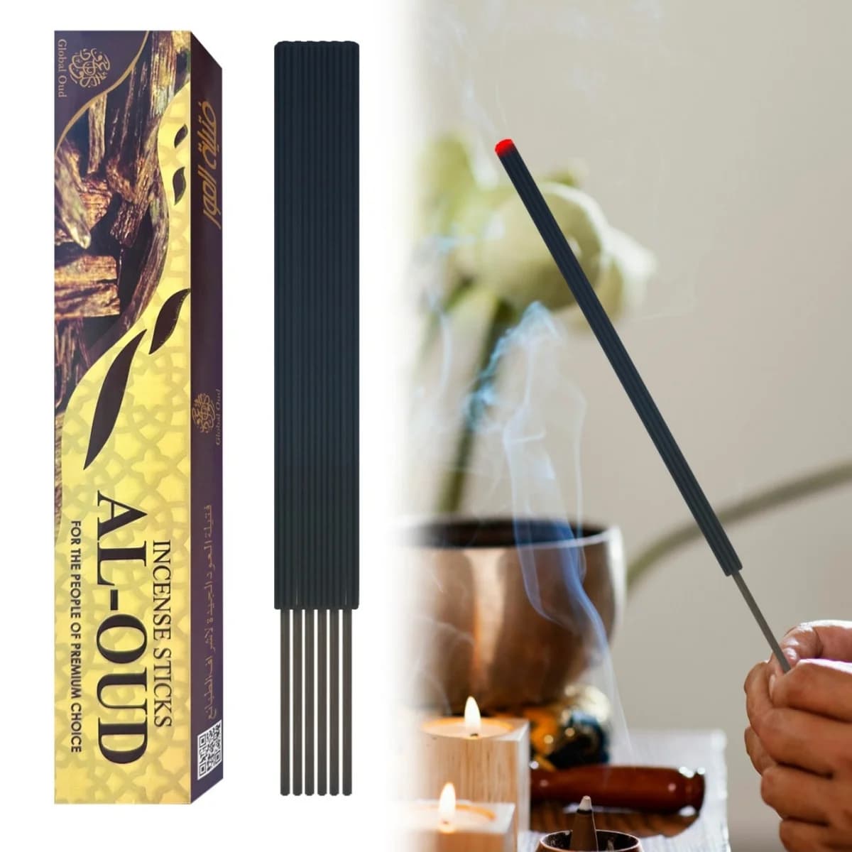 Bastoncini di incenso per aromaterapia a lunga durata per yoga, meditazione, aiuti per il sonno e sollievo dall'ansia - Regalo profumato rilassante naturale