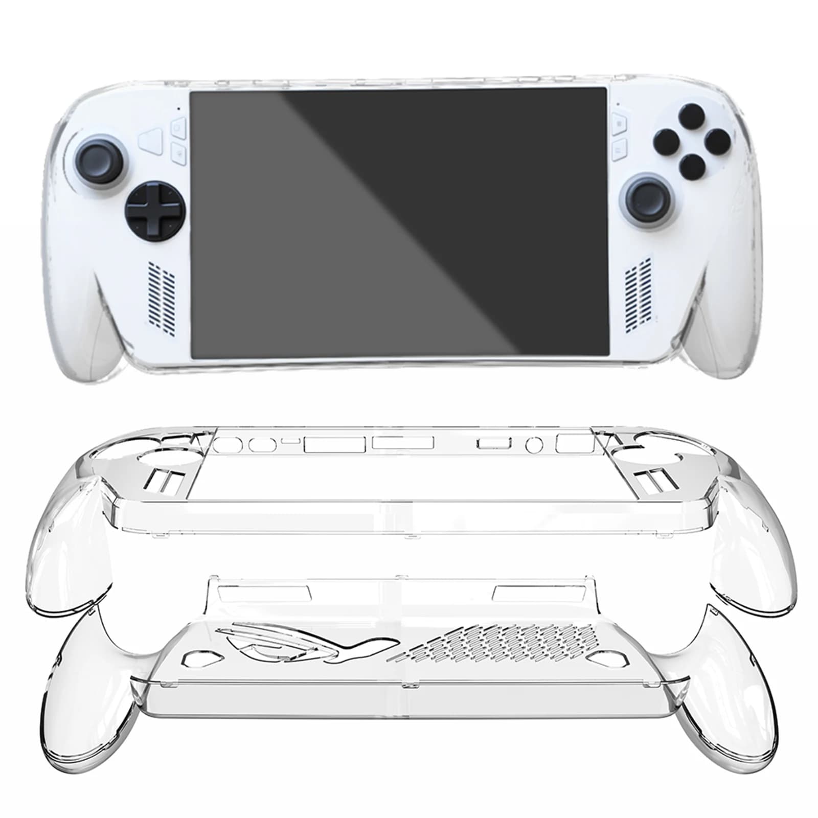 Custodia Protettiva Trasparente Integrale Antiscivolo e Anti-Sudore per Console da Gioco ROG Xbox Ally X - Accessori Cover Posteriore Trasparente