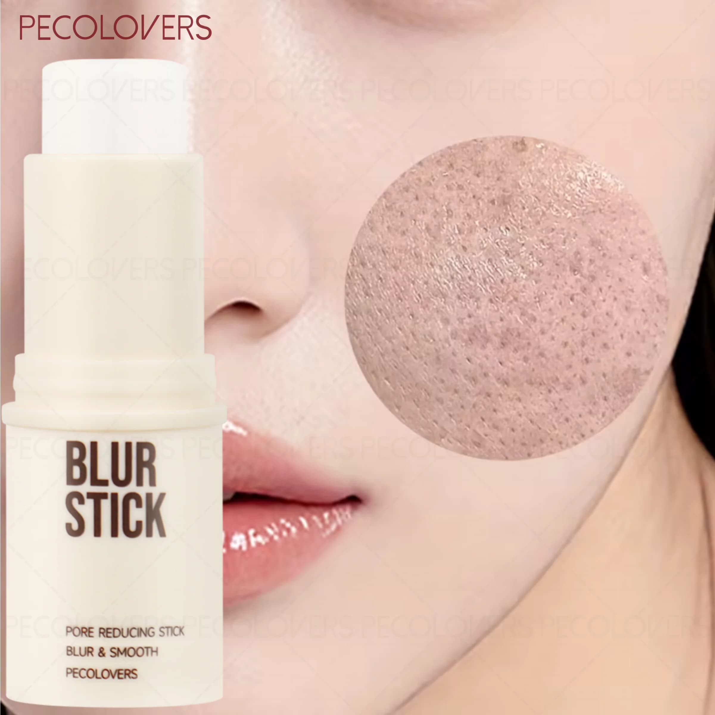 Hydrating Invisible Pore Stick, Instant Invisibility Pore Minimizer Stick, Flawless Base Makeup, Foundation-Friendly