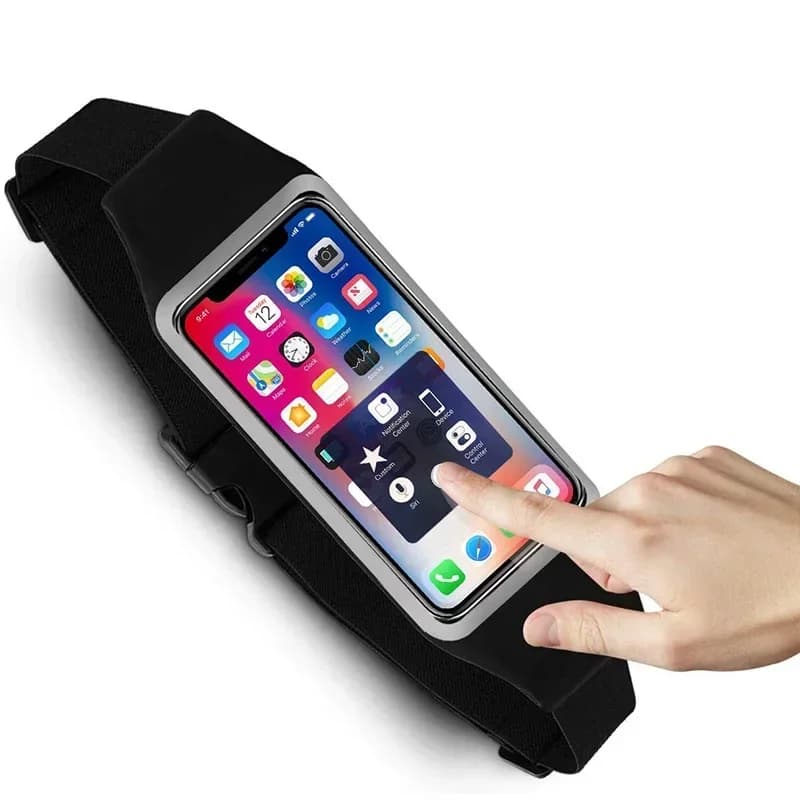 Waterproof Running Waist Bag Touch Screen for Phone Jogging Running Bag Outdoor Running Bag Adjustable Sport Belt Bag