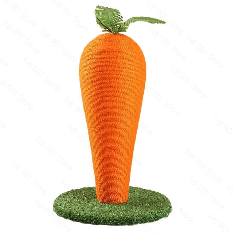 Extra Large Carrot Cat Scratching Post Sisal Pet Claw Grinding Toy Integrated Cat Tree Wear Resistant Cat Scratcher