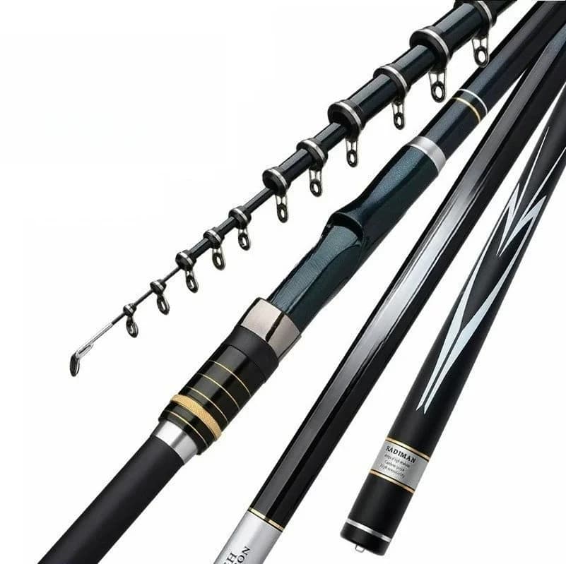 Canna da pesca 3.5M 4.3M 5.3M 6.2M anello guida obliquo leggero e duro canna da lancio a lunga distanza canna da pesca canna da mare