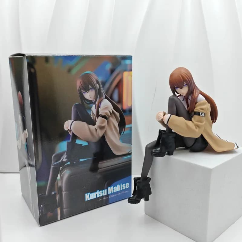 Anime Figure Kurisu Makise Steins Gate Pvc Noodle Stopper Collectible Model Desktop Car Decor Home Display For Anime Collectors