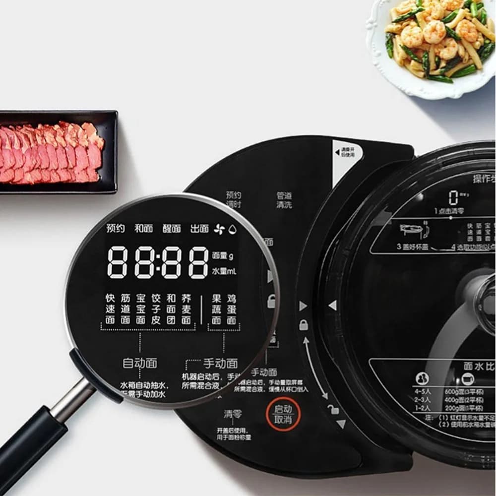 Macchina per pasta elettrica automatica Attrezzatura per pasta intelligente multifunzionale per la produzione di noodle domestici
