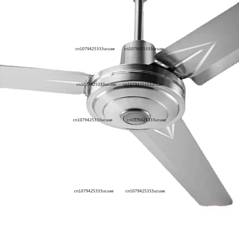 Ventilatore da soffitto elettrico industriale in acciaio inossidabile da 56 pollici 1400mm 100w Vento forte Motore in rame puro Regolazione a 5 marce