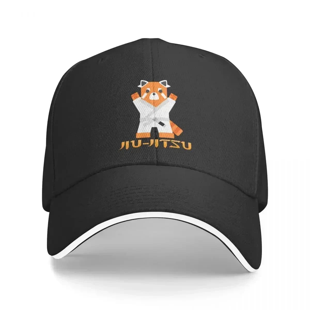 New Jiu Jitsu Red Cat White Belt Baseball Caps Popular Sandwich Hats for Men Women Polyester Cap Running Golf