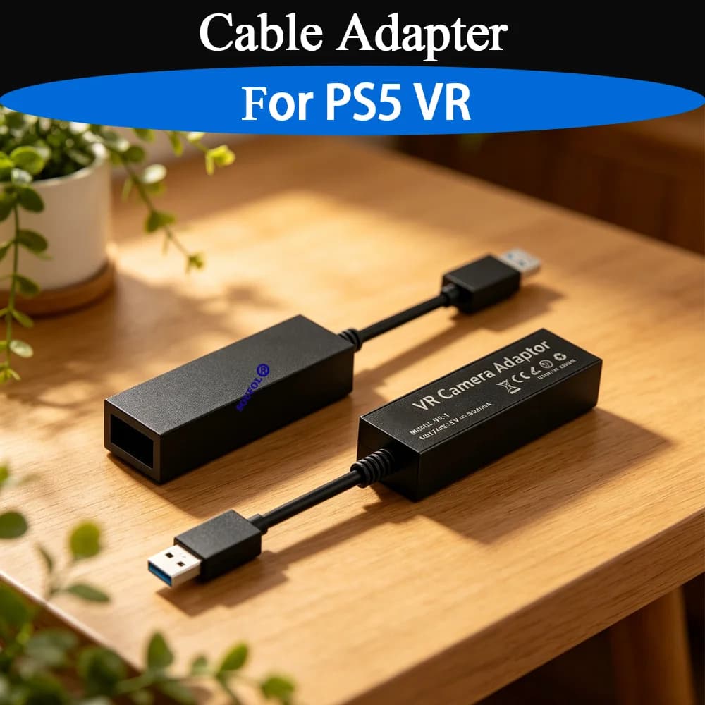 Nuovo Adattatore per Fotocamera VR PS5, Mini Adattatore da Maschio a Femmina per Cavo di Conversione PS5 VR, Accessorio Sostitutivo per PS5
