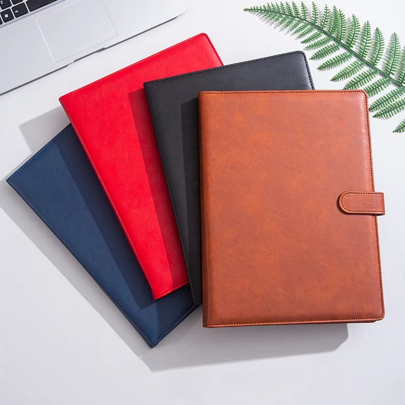 Multifunctional A4 Business Folder Conference Folder Portfolio with Clipboard Card Slots for School Office Contract File Folders