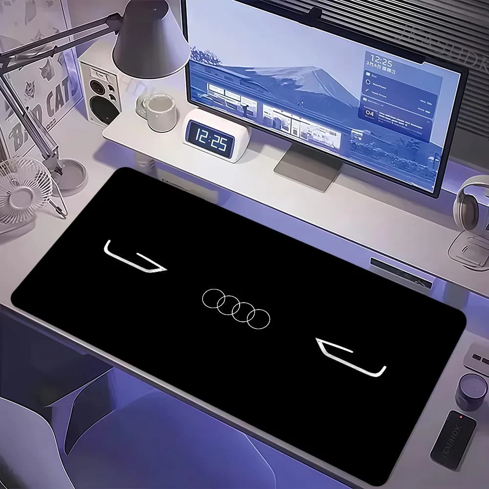 Black A-AuDis Cool Car Mouse Pad Non-slip Thickened MousePad Large Writing Lockedge Office Student Gaming Cushion