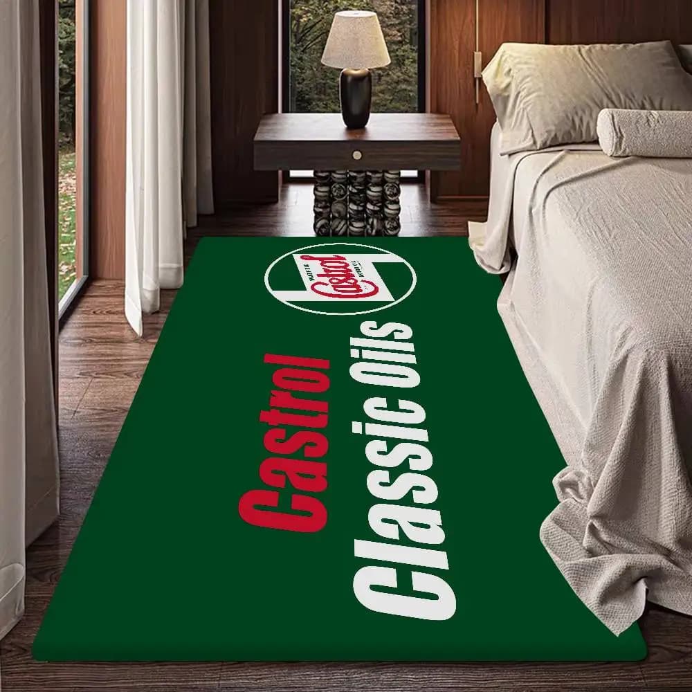 Tappetino da Bagno con Logo C-CastrolS, Antiscivolo, Assorbente, Lungo e Sottile, per Camera da Letto e Decorazione Hotel
