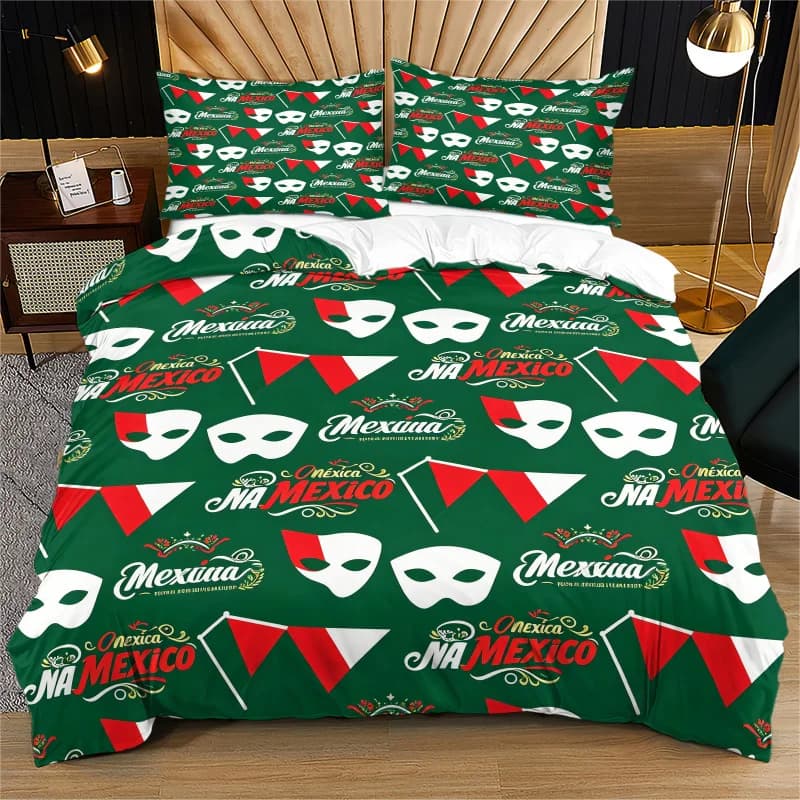 Soccer Print Duvet Cover Set Comforter Cover Bedding Set No Filler Soft Adult Bedroom Football Fan Digital Home Decor
