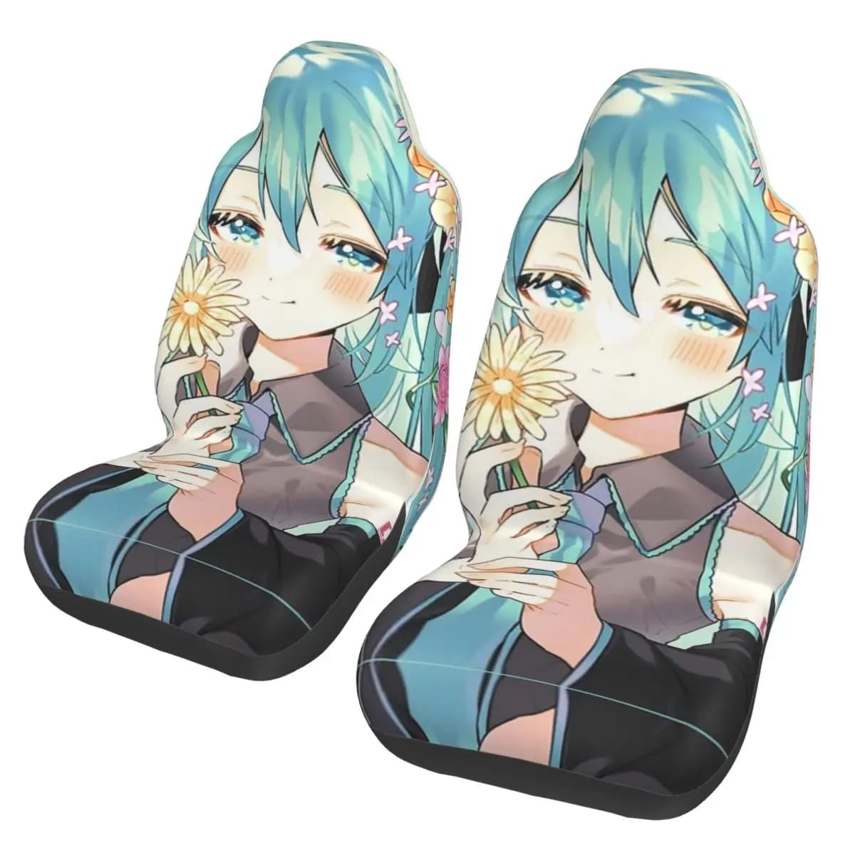 Hatsune Miku Universal Car Seat Cover for most cars AUTOYOUTH Manga Car Seat Cushion Fiber Hunting