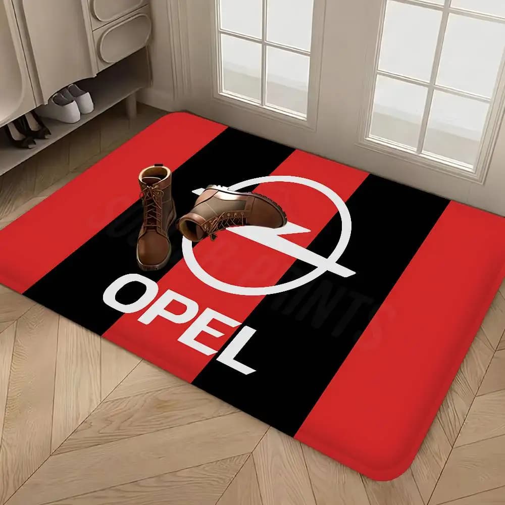 Tappeto con logo OPEL, stile nordico, per la casa, per il bagno, per il bagno, per la camera da letto, per l'hotel, per decorazioni