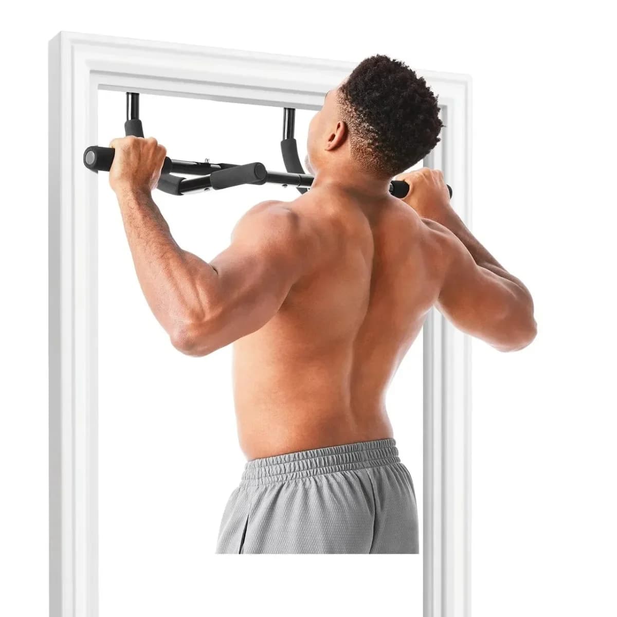 Barra pull-up multifunzione, nera
