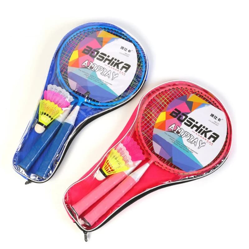 1 paio di racchette da tennis per bambini, set di palline, sport, gioco per famiglie, giocattolo, racchette da badminton per bambini N66
