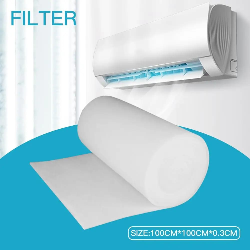 Filtro per condizionatore d'aria Cotone Carbone attivo CA Depuratore d'acqua Rotolo di tessuto Filtri per bocchetta dell'aria tagliabili Scudo in tessuto antipolvere
