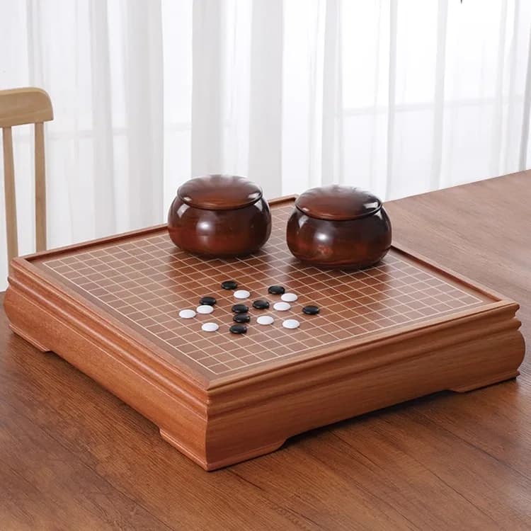 Tavolo da scacchi per adulti Go in legno massello di fascia alta, molo per scacchi, regalo per principianti per bambini, set Yunzi Go Jar Gobang