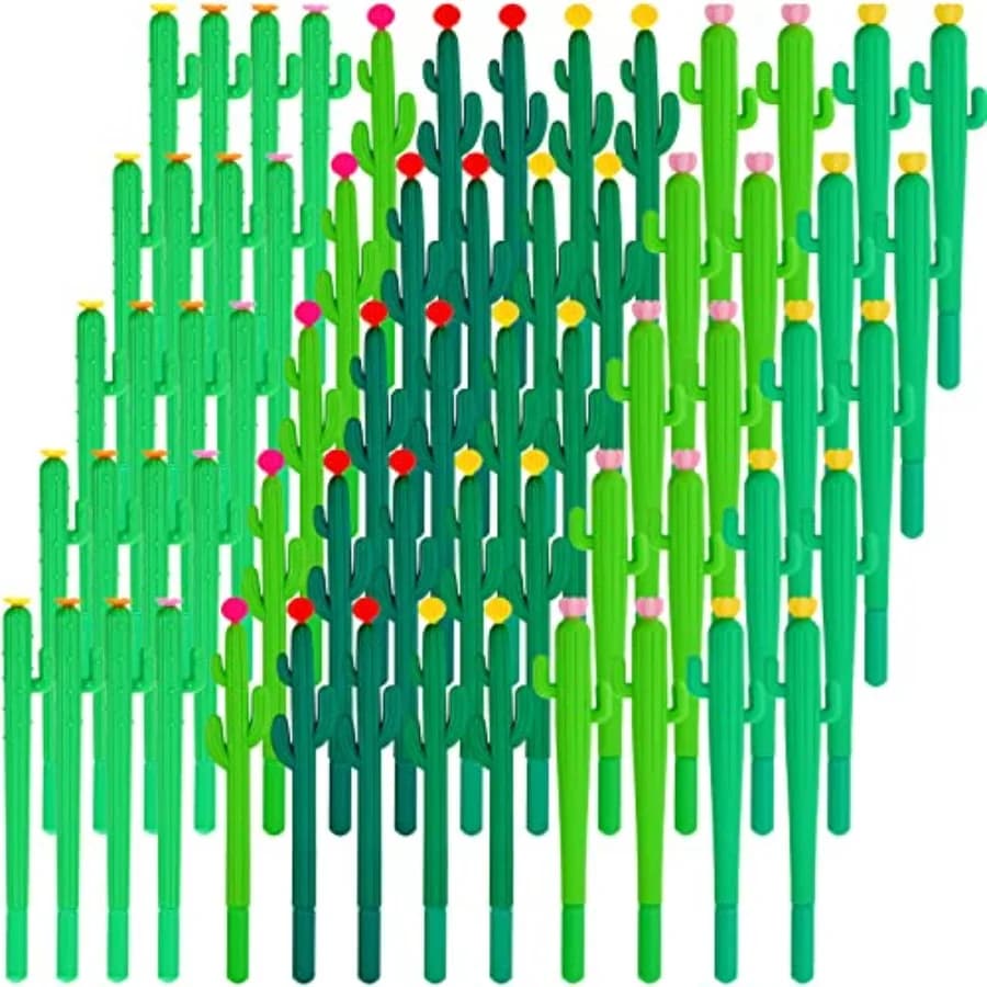100 Pezzi Penne a Sfera a Forma di Fiore, Penne Gel Nere Carine per Scrittura, Regalo Divertente per Ufficio e Studenti