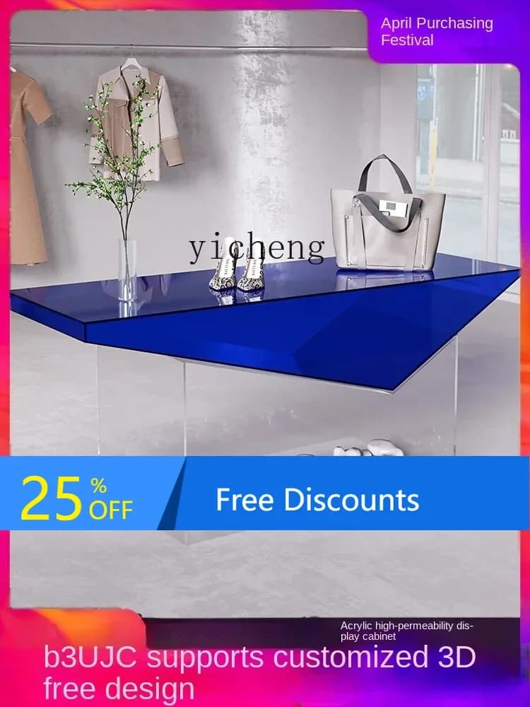 LYY Tavolo da esposizione in acrilico Zhongdao per negozio di scarpe, espositore per borse per scarpe
