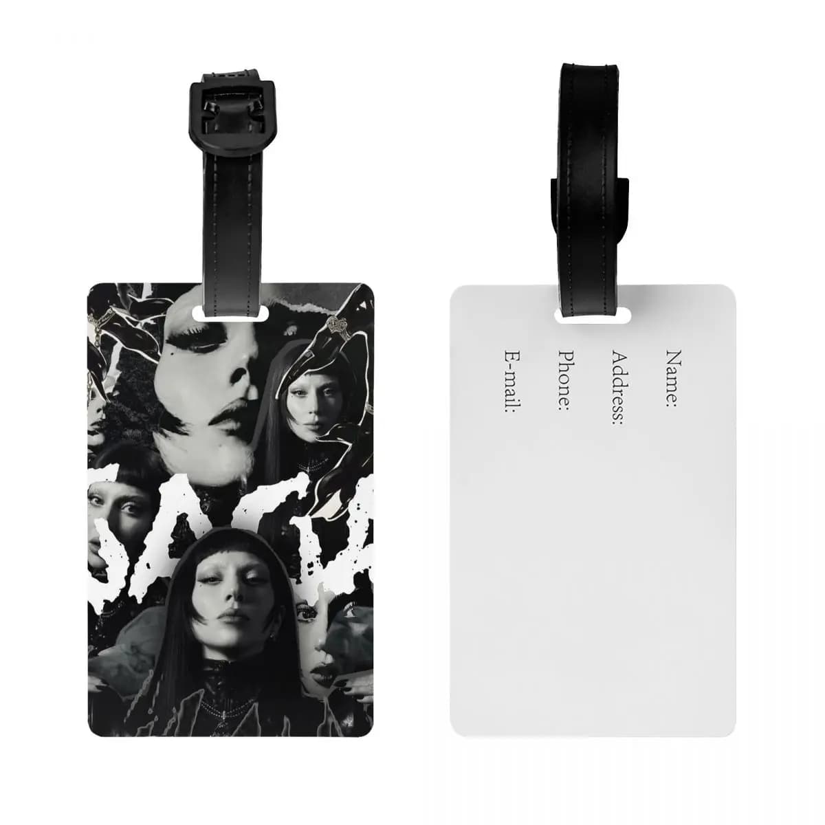 Etichette per Bagagli dell'Album Mayhem di Lady Gaga, Accessori per Valigie, Targhette per Bagagli da Viaggio, Porta Etichette con Nome e Indirizzo