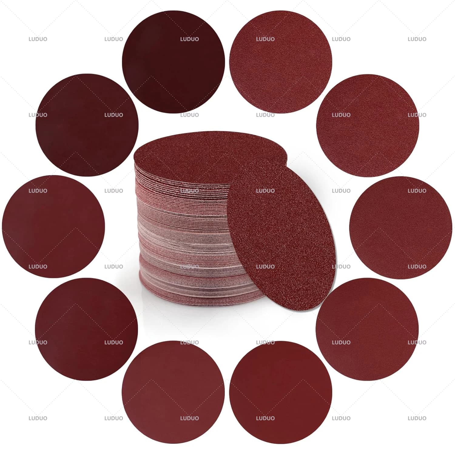 3inch Round Sandpaper Sanding Discs Pad Car Polishing 60-5000 Sandpaper Disk Abrasive Polish Pad Sanding Paper