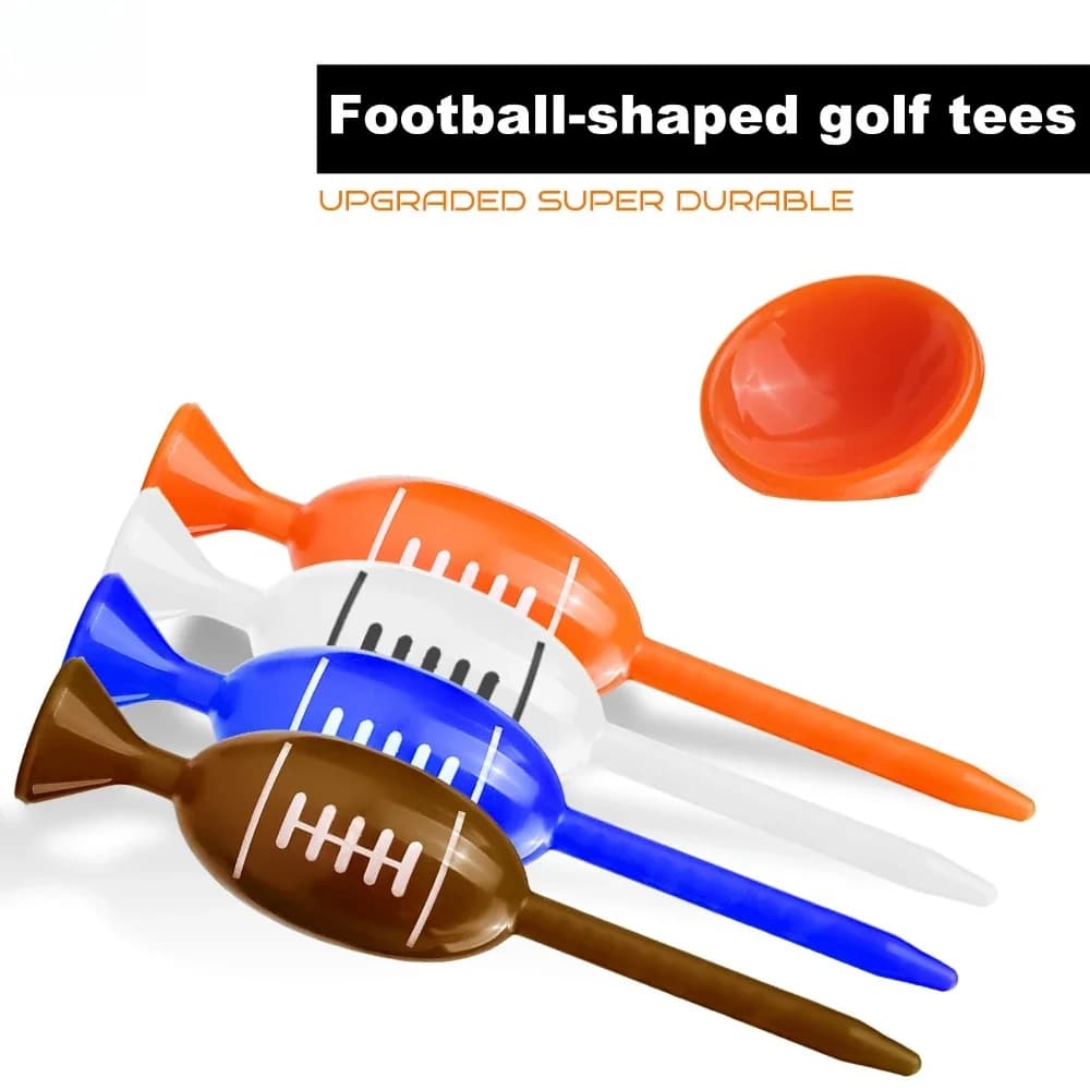 PGM 50 pezzi Tees da golf Colori casuali Palline di plastica a forma di oliva Presa TE017