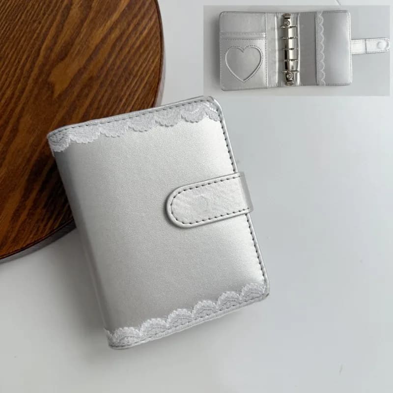 1pc Retro Portable Fashion Style M5 Pocket Notebook Binder DIY Buckle Card Holder Sketchbook Journaling Gift