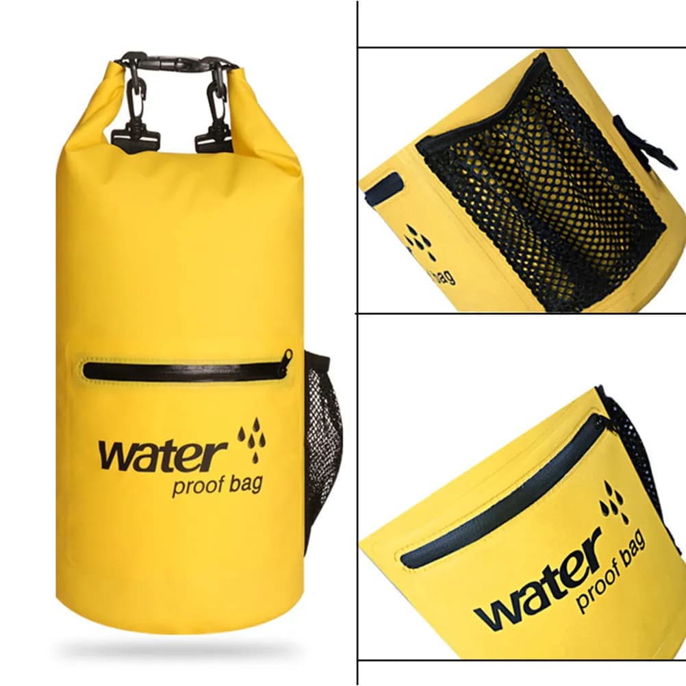 10L Multifunctional PVC Inflatable Swim Buoy Waterproof Floating Storage Bag for Swimming Boating Kayaking Paddling Surfing