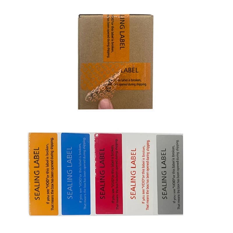 100/50 pezzi adesivo di protezione della garanzia sigillo di sicurezza carta fragile a prova di manomissione garanzia etichetta vuota adesivi etichetta adesiva