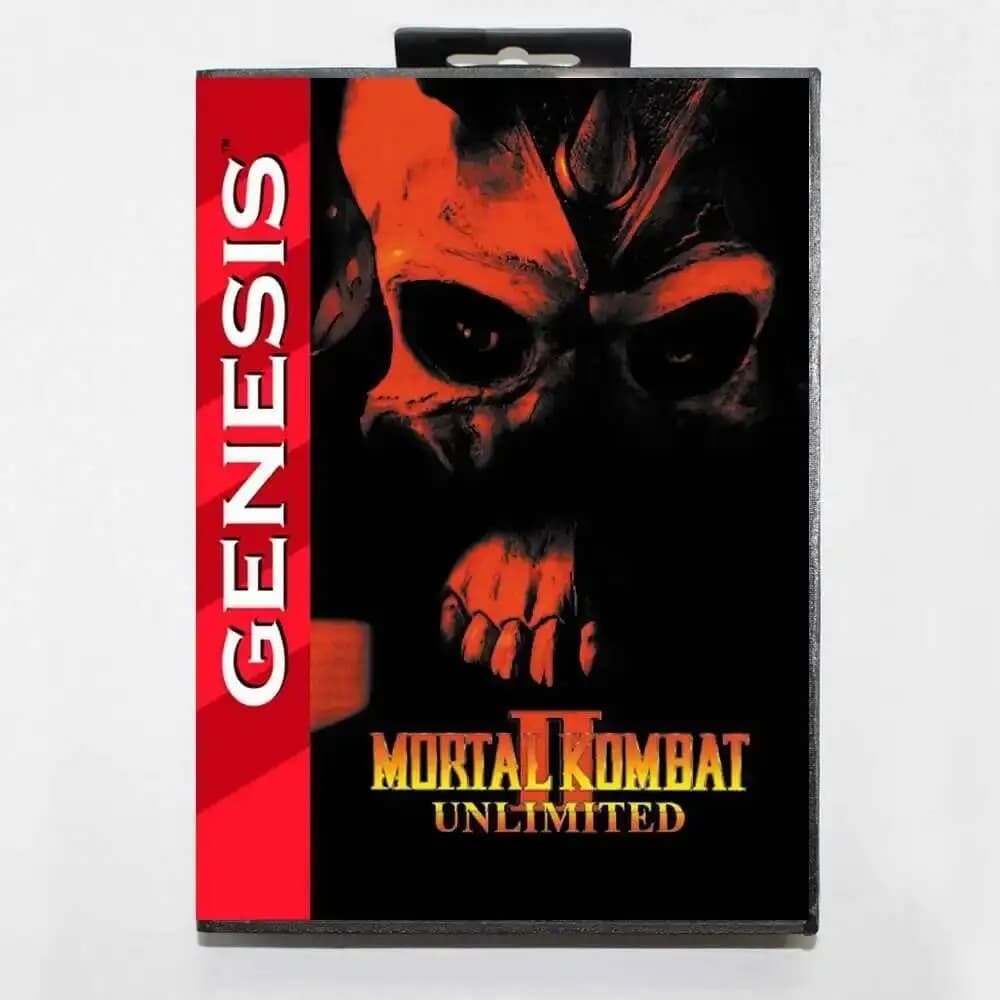 Mortal Kombat II Unlimited - Scheda di gioco MD 16 bit USA per console Sega Megadrive Genesis