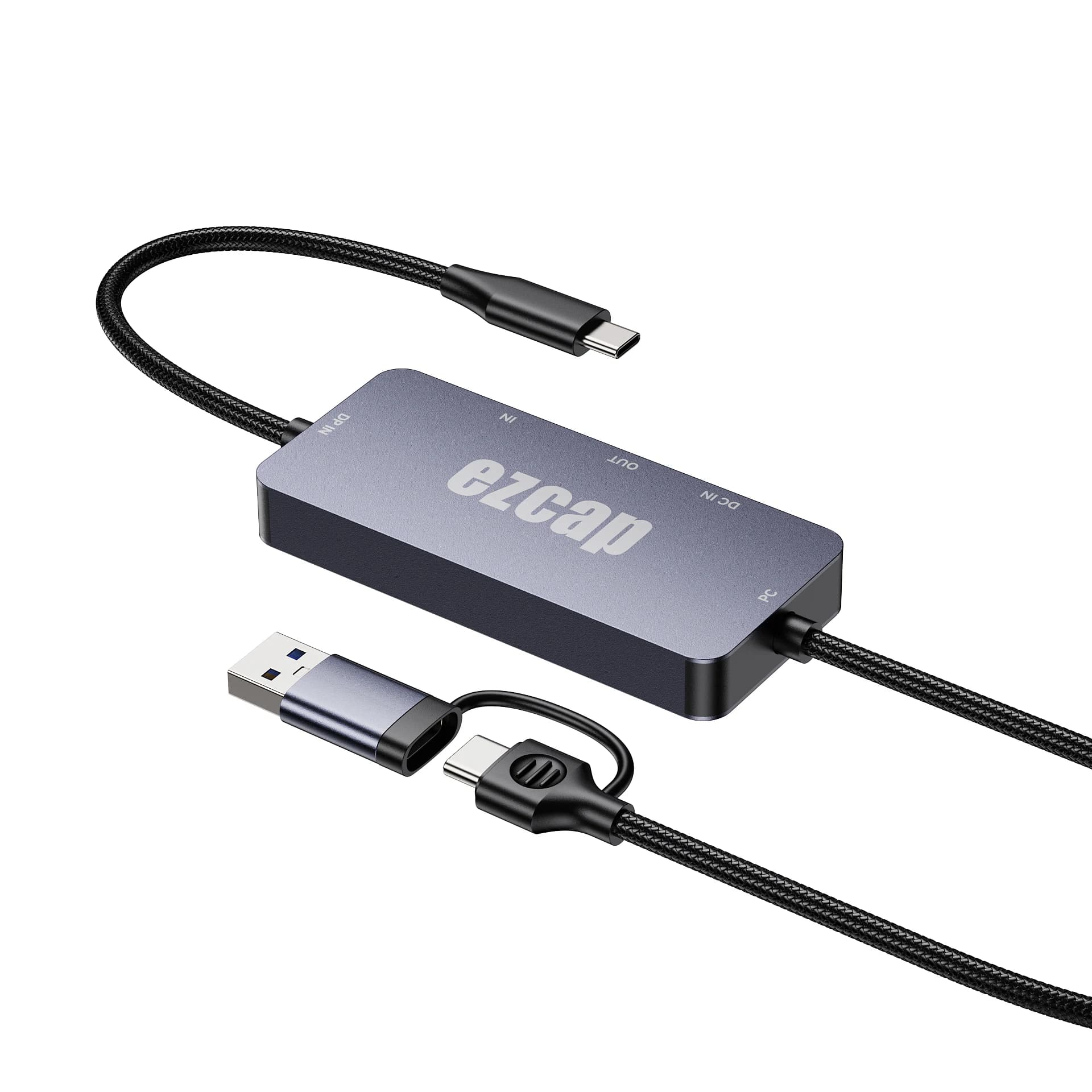 Ezcap377 Displayport DP Tipo C a USB 3.0 4K Scheda di acquisizione video Grabber per IPhone 15 Switch Gioco Registrazione video in streaming live