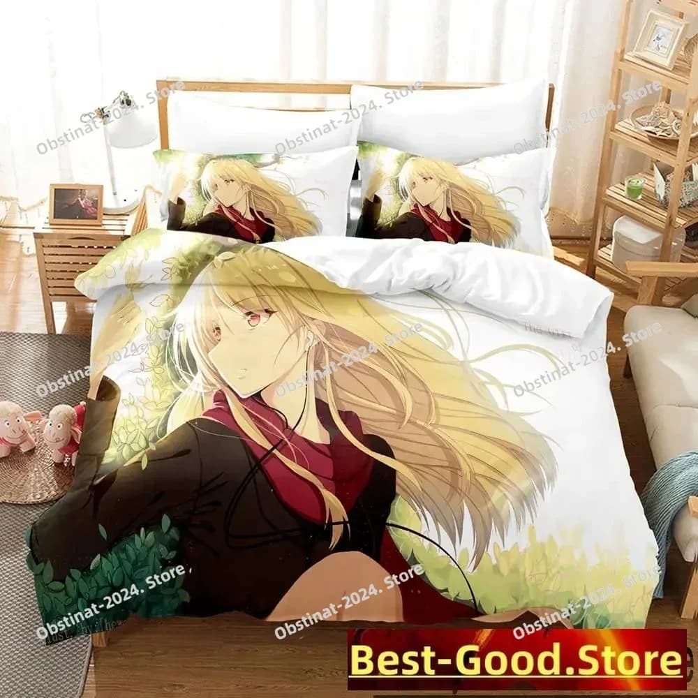 3D Anime The Pet Girl di Sakurasou Mashiro Shiina Set biancheria da letto Stampato Trapunte Copripiumino Federa 3 pezzi Bambini Taglia adulto