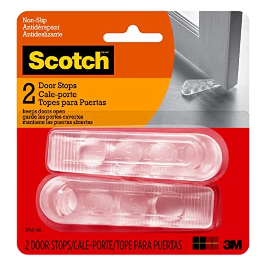 Fermaporta, Confezione da 2, 2,8 cm, Materiale Flessibile per una Chiusura Perfetta Sotto le Porte, Facili da Usare, Ferma Porte per la Parte Inferiore SP947