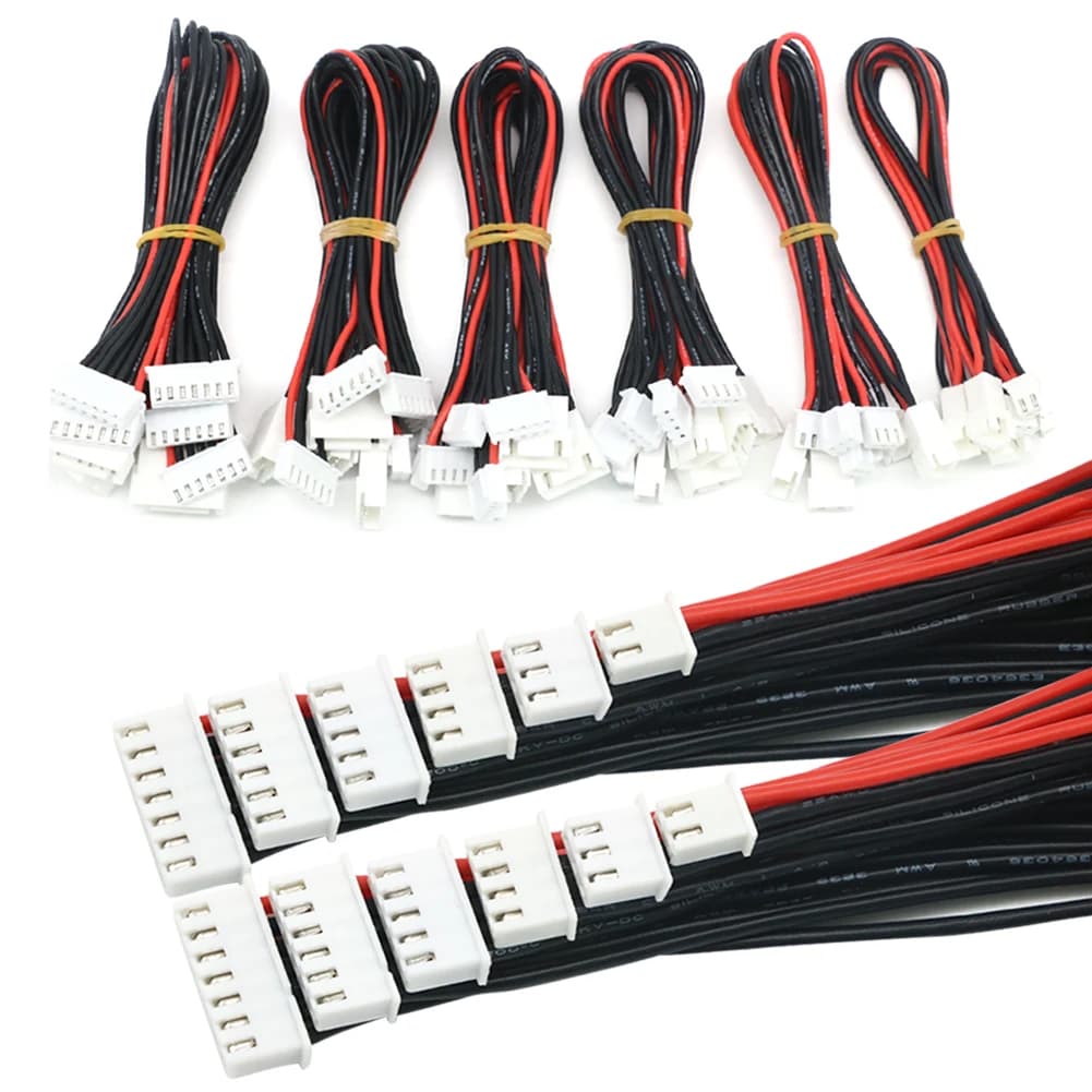 5 pz/lotto JST-XH 1S 2S 3S 4S 5S 6S 20cm 22AWG Lipo Balance Wire Estensione Cavo Caricato Cavo di Piombo per RC Lipo caricabatteria