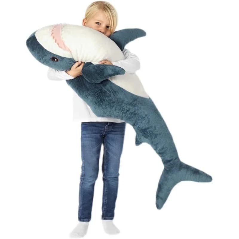 Giocattolo a forma di squalo, morbido peluche a forma di animale marino, cuscino da compagnia, regali di alta qualità per compleanno, bambini, ragazzi, decorazioni per feste