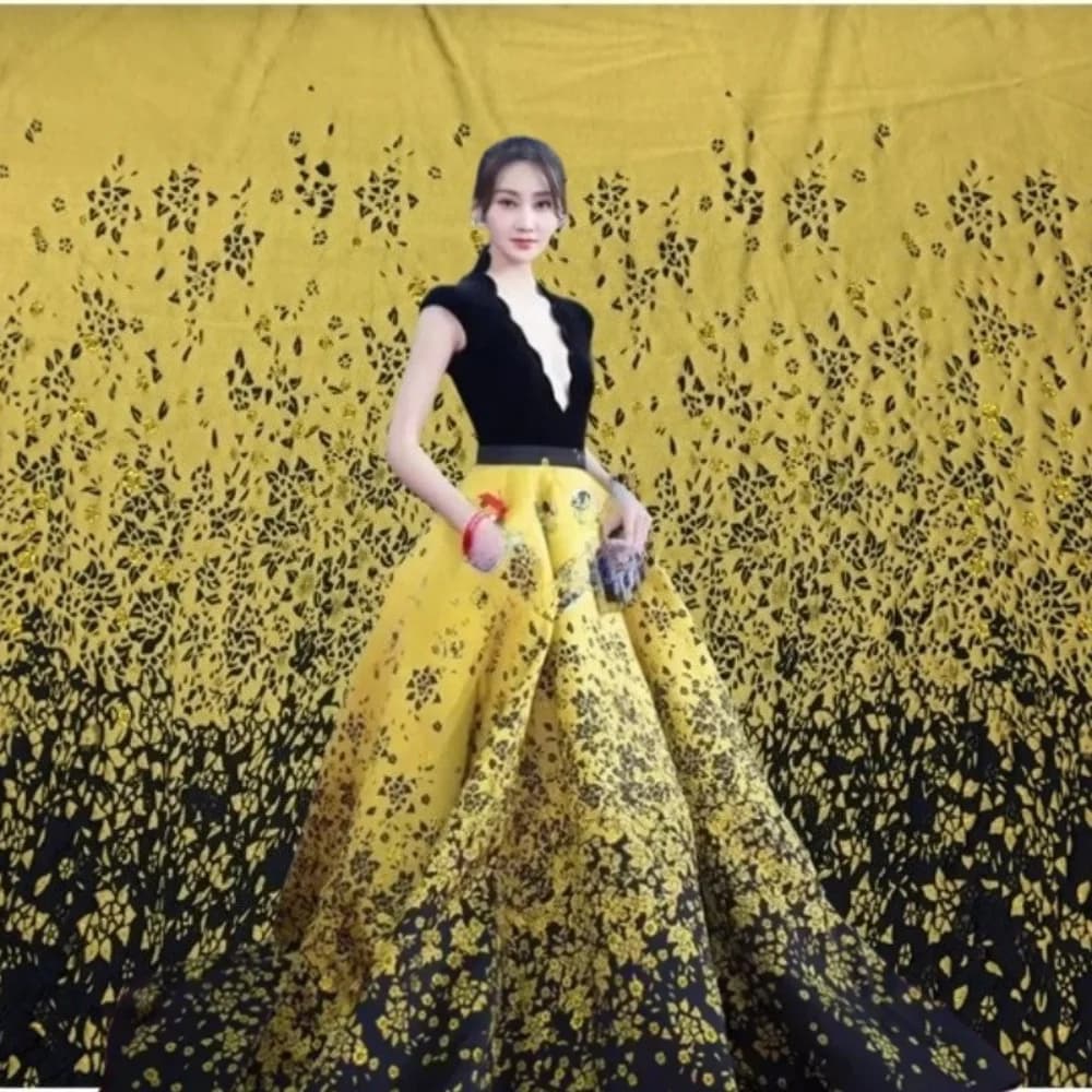 Jacquard Fabric Gold Silver Yarn-dyed Material Spring Summer Dress Clothing Fashion Custom Stiff Fabrics Brand Design Cloth
