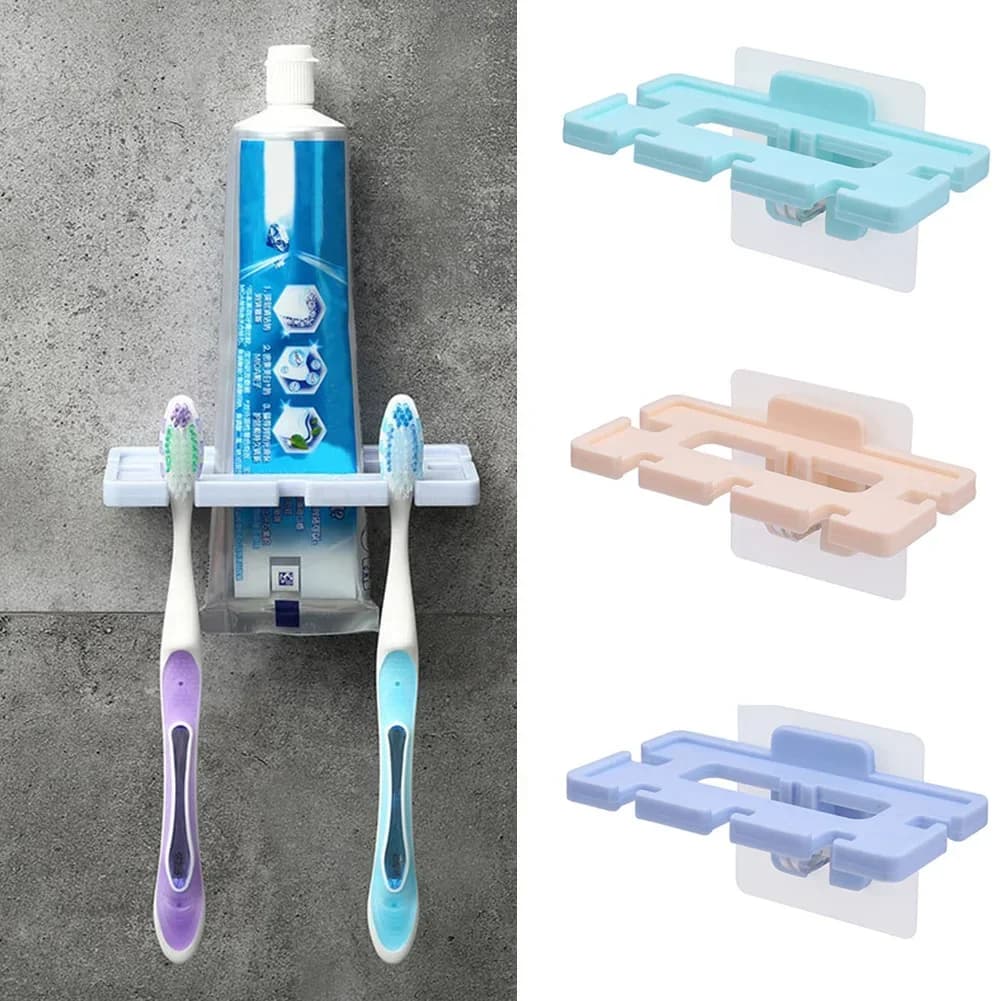 Organizzatore portaoggetti a 5 fori per uso domestico, senza acqua, perforato, salvaspazio, portaspazzolino da bagno, igienico