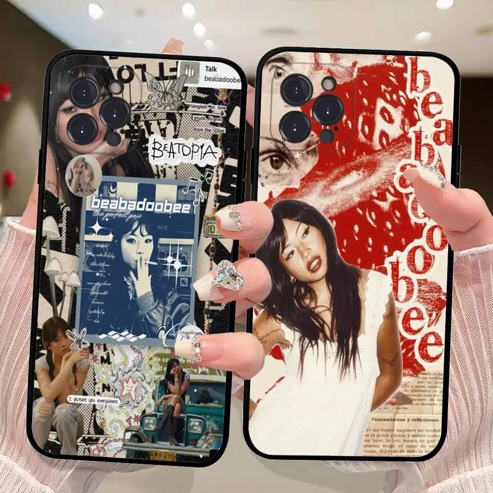 Singer B-Beabadoobee Phone Cover for iPhone 17 16 15 14 11 12 13 Pro Max Plus Mini, Soft Case