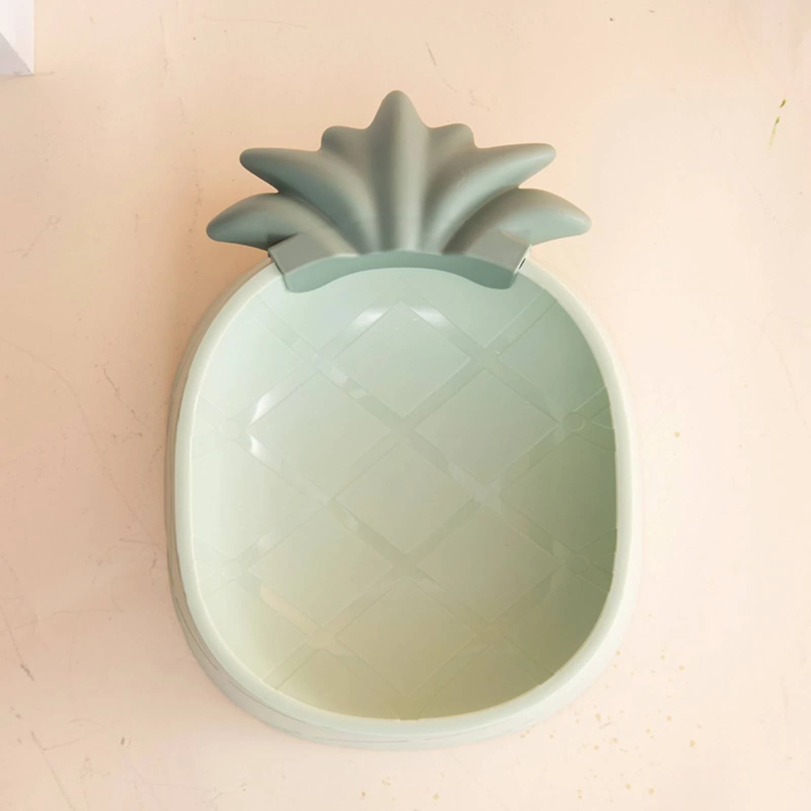 Pineapple Pet Bowl Social Media Design Cartoon Cat Bowl Decorative Pet Food Dish Easy to Clean Tip-Resistant for Felines