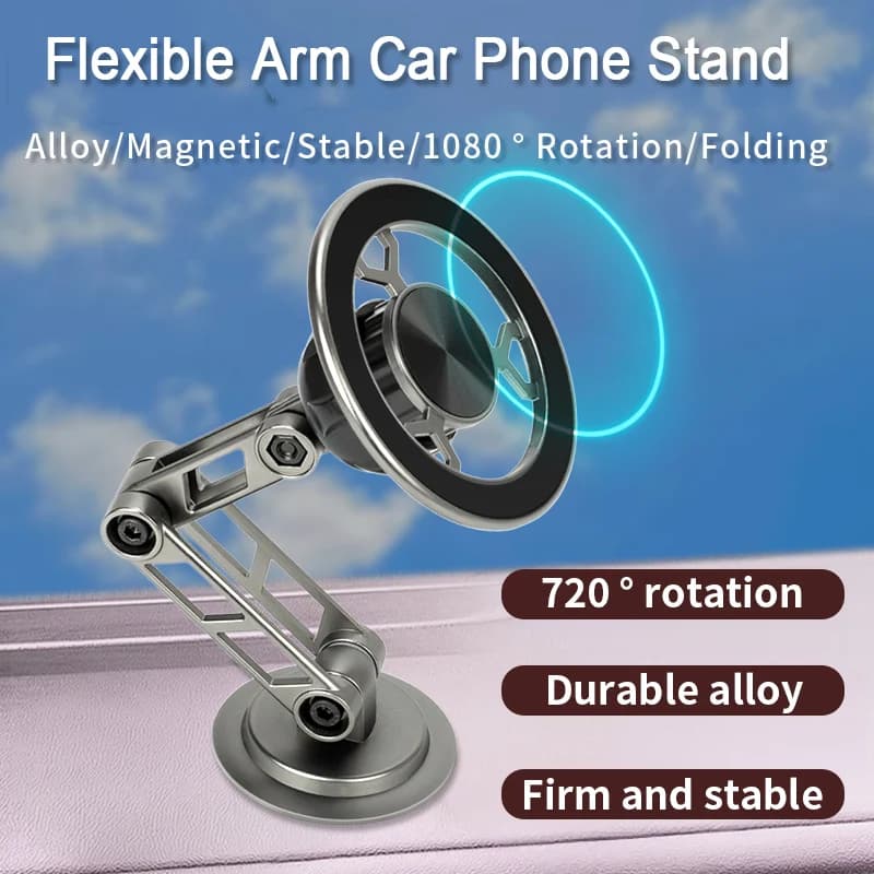 Supporto magnetico per telefono per auto 360 per Magsafe iPhone 17 16 15 14 Pro Max Samsung Galaxy S25 S24 Ultra S23 Plus Supporto per supporto
