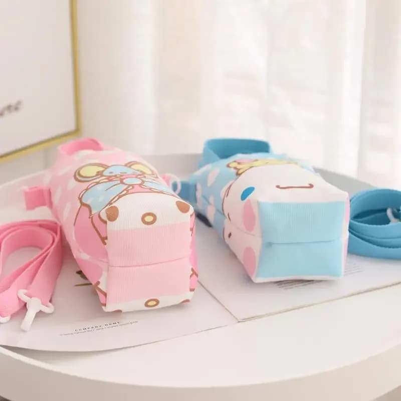 Borsa termica in tela Sanrioed Anime Kawaii My Melody KT Kuromi, borsa portaoggetti a tracolla per borraccia, borsa a tracolla.