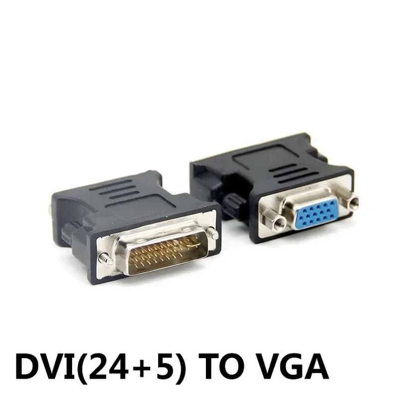 DVI a VGA femmina adattatore DVI-I spina 24 + 5 P a VGA Jack adattatore HD Video scheda grafica convertitore per PC HDTV proiettore