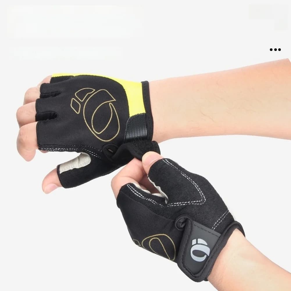 Anti-Slip Finger Bike Gloves Half Microfiber Finger Bike Gloves Breathable Gloves Mountain Road Bike Gym Training Cycling Parts