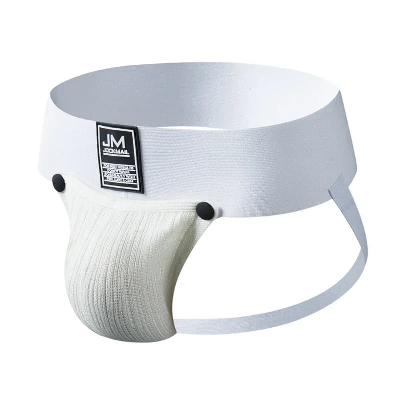 Sospensorio atletica sospensorio uomo intimo uomo perizoma G stringhe Cuecas Slip custodia rimovibile Tanga Hombre traspirante cintura larga 3"