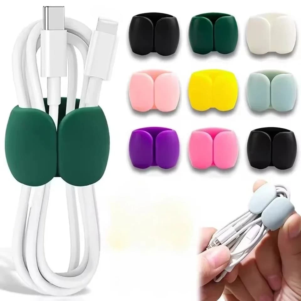 10/4/1PCS Multifunction Cable Organizer USB Holder Cable Management Clip Cord Keeper Headphone Earphone Phone Charger Wire Clips