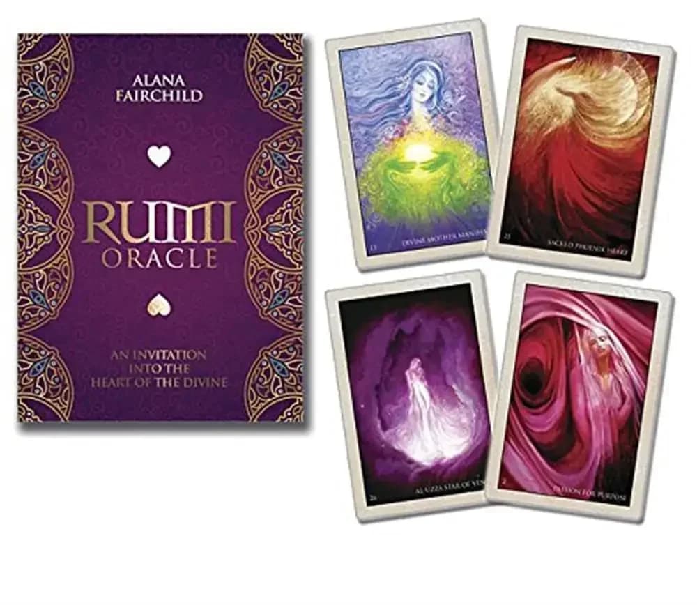Rumi Oracle Cards A 44 Giochi da tavolo per divinazione dei tarocchi Taro Oracle Deck Giocando all'inglese politico Misterioso