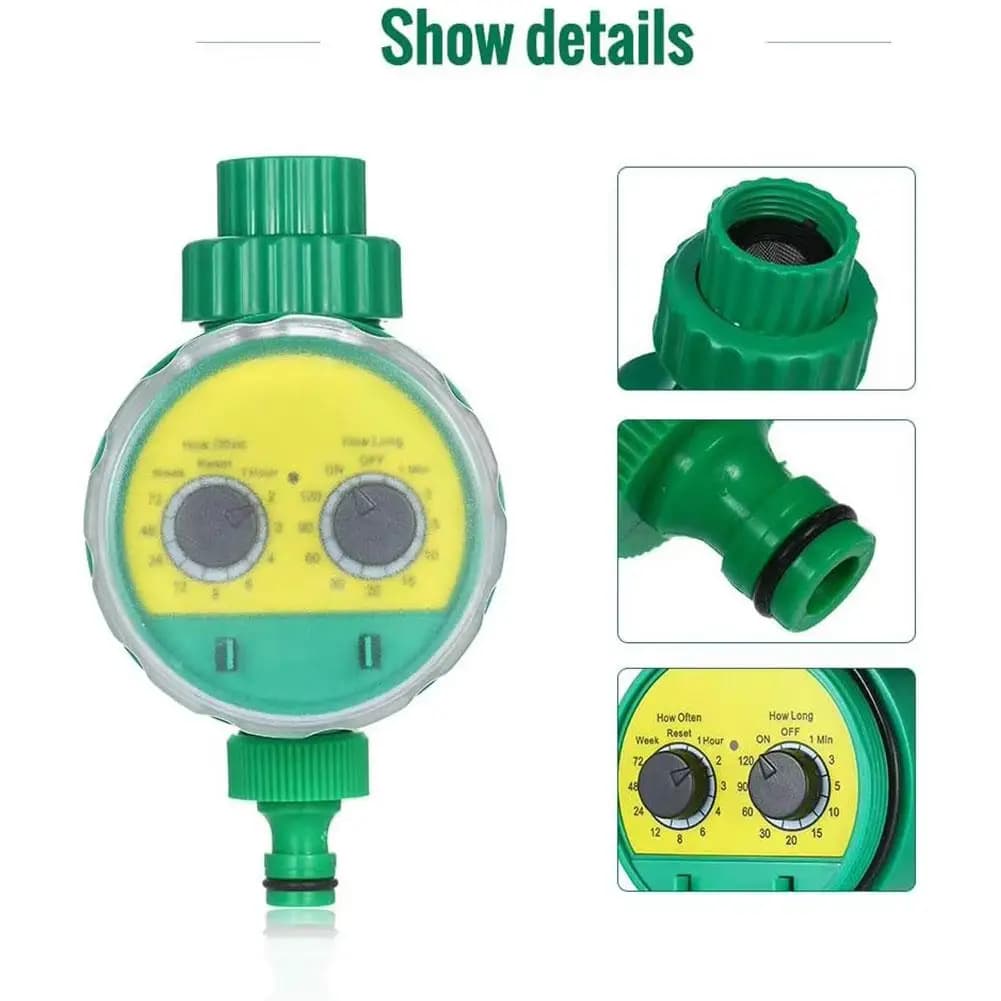 Timer per irrigazione da giardino Controller per irrigazione Irrigatore meccanico automatico Valvola programmabile Tubo esterno Strumenti per irrigatori a goccia