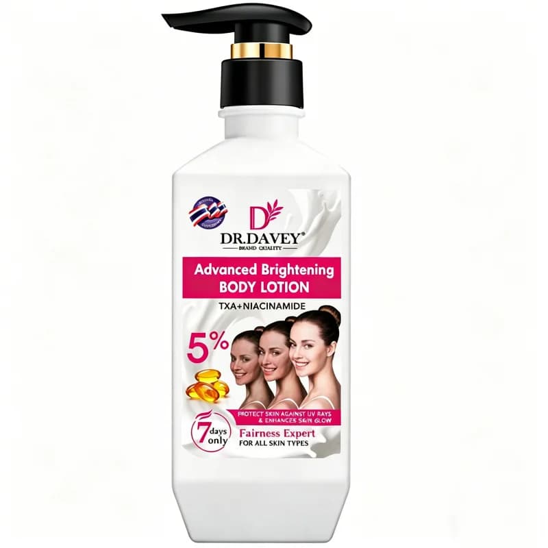 500ml DR-DAVEY Advanced Brightening Body Lotion Moisturizing and Moisturizing Skin Refreshing Fragrance Non Greasy