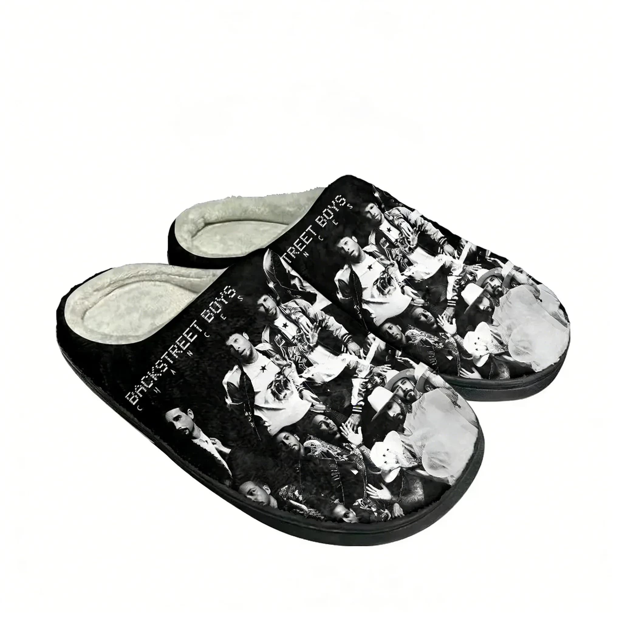 Hot Backstreet Boys Fashion Cotton Custom Slippers Mens Womens Teenager Plush Casual Keep Warm Shoes Thermal Comfortable Slipper